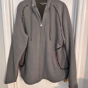 Under Armour Men's Gray and Black Zip-Up  Jacket